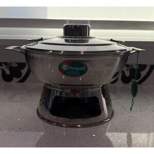 Seagull Stainless Steel Hot Pot Sour Prawn Soup Tom Yum Boil Bowl